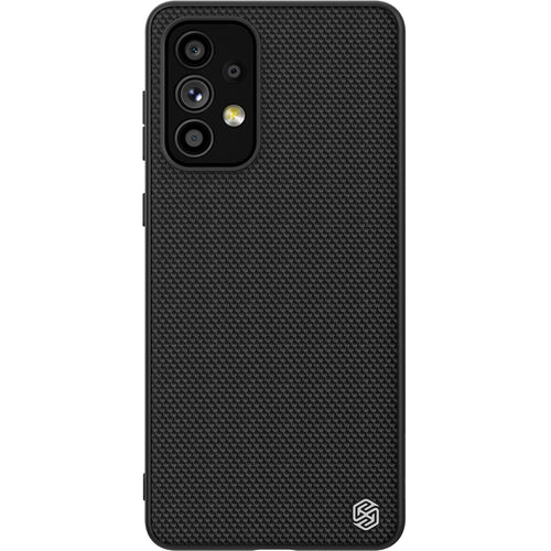 Nillkin Textured Case a durable reinforced case with a gel frame and nylon on the back of Samsung Galaxy A73 black - TopMag