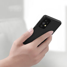 Заредете изображение във визуализатора на галерията – Nillkin Textured Case a durable reinforced case with a gel frame and nylon on the back of Samsung Galaxy A73 black - TopMag
