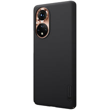 Заредете изображение във визуализатора на галерията – Nillkin Super Frosted Shield toughened case cover + stand Honor 50 black - TopMag
