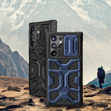 Заредете изображение във визуализатора на галерията – Nillkin Adventruer Case Case for Samsung Galaxy S22 Ultra Armored Cover with Camera Cover Blue - TopMag
