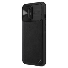 Заредете изображение във визуализатора на галерията – Nillkin CamShield Leather Case iPhone 13 Pro camera cover black - TopMag
