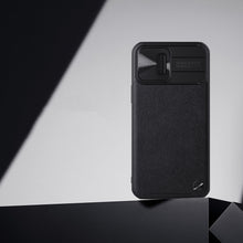 Заредете изображение във визуализатора на галерията – Nillkin CamShield Leather Case iPhone 13 Pro Max case with camera cover black - TopMag
