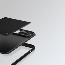 Заредете изображение във визуализатора на галерията – Nillkin CamShield Leather Case iPhone 13 Pro Max case with camera cover black - TopMag
