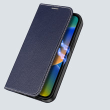 Заредете изображение във визуализатора на галерията – Dux Ducis Skin X2 case for iPhone 14 case with magnetic flap blue
