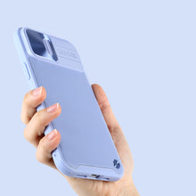 Заредете изображение във визуализатора на галерията – Nillkin CamShield Leather Case for iPhone 13 Pro Max Camera Cover Purple - TopMag
