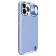Заредете изображение във визуализатора на галерията – Nillkin CamShield Leather Case for iPhone 13 Pro Max Camera Cover Purple - TopMag
