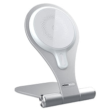 Заредете изображение във визуализатора на галерията – Nillkin stand with 15W MagSafe wireless charger silver (NKT11) - TopMag
