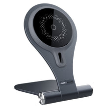 Заредете изображение във визуализатора на галерията – Nillkin stand with 15W MagSafe wireless charger gray (NKT11) - TopMag
