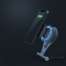 Заредете изображение във визуализатора на галерията – Nillkin stand with 15W MagSafe wireless charger gray (NKT11) - TopMag
