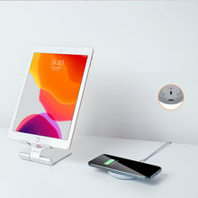 Заредете изображение във визуализатора на галерията – Nillkin PowerHold Mini Stand Smartphone Stand with Qi Wireless Charger 15W Silver (NKT01) - TopMag
