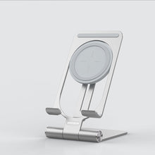 Заредете изображение във визуализатора на галерията – Nillkin PowerHold Mini Stand Smartphone Stand with Qi Wireless Charger 15W Silver (NKT01) - TopMag
