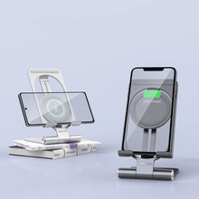 Заредете изображение във визуализатора на галерията – Nillkin PowerHold Mini Stand Smartphone Stand with Qi Wireless Charger 15W Silver (NKT01) - TopMag
