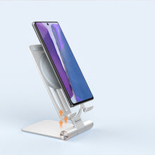 Заредете изображение във визуализатора на галерията – Nillkin PowerHold Mini Stand Smartphone Stand with Qi Wireless Charger 15W Silver (NKT01) - TopMag
