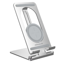 Заредете изображение във визуализатора на галерията – Nillkin PowerHold tablet stand with 15W Qi wireless charger silver (NKT01) - TopMag
