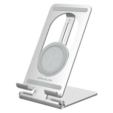 Заредете изображение във визуализатора на галерията – Nillkin PowerHold tablet stand with 15W Qi wireless charger silver (NKT01) - TopMag
