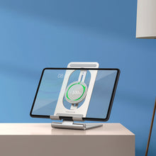 Заредете изображение във визуализатора на галерията – Nillkin PowerHold tablet stand with 15W Qi wireless charger silver (NKT01) - TopMag
