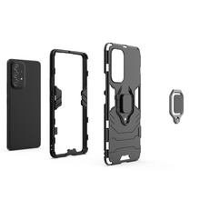 Заредете изображение във визуализатора на галерията – Ring Armor tough hybrid case cover + magnetic holder for Samsung Galaxy A53 5G black - TopMag
