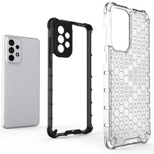 Заредете изображение във визуализатора на галерията – Honeycomb case armored cover with a gel frame for Samsung Galaxy A73 transparent - TopMag
