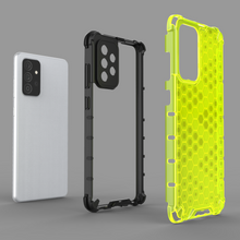 Заредете изображение във визуализатора на галерията – Honeycomb case armored cover with a gel frame for Samsung Galaxy A53 5G black - TopMag
