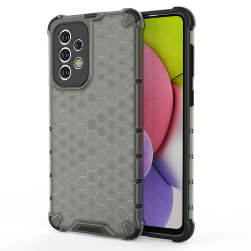 Honeycomb case armored cover with a gel frame for Samsung Galaxy A33 5G black - TopMag