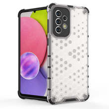 Заредете изображение във визуализатора на галерията – Honeycomb case armored cover with a gel frame for Samsung Galaxy A33 5G transparent - TopMag

