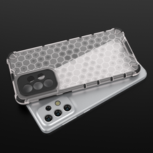 Заредете изображение във визуализатора на галерията – Honeycomb case armored cover with a gel frame for Samsung Galaxy A33 5G transparent - TopMag
