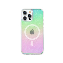 Заредете изображение във визуализатора на галерията – Kingxbar PQY Elegant Series Magnetic Case for iPhone 13 Cover Rainbow Cover (MagSafe Compatible) - TopMag
