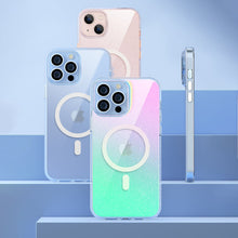 Заредете изображение във визуализатора на галерията – Kingxbar PQY Elegant Series Magnetic Case for iPhone 13 Housing Cover Silver (MagSafe Compatible) - TopMag
