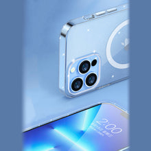Заредете изображение във визуализатора на галерията – Kingxbar PQY Elegant Series Magnetic Case for iPhone 13 Pro Housing Cover White (MagSafe Compatible) - TopMag
