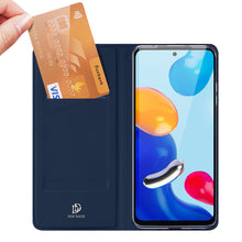 Заредете изображение във визуализатора на галерията – Dux Ducis Skin Pro Holster Cover Flip Cover for Xiaomi Redmi Note 11S / Note 11 blue - TopMag

