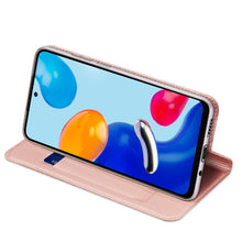 Заредете изображение във визуализатора на галерията – Dux Ducis Skin Pro Holster Cover Flip Cover for Xiaomi Redmi Note 11S / Note 11 pink - TopMag
