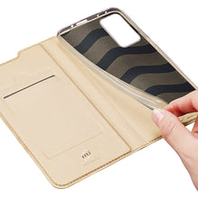 Заредете изображение във визуализатора на галерията – Dux Ducis Skin Pro Holster Cover Flip Cover for Xiaomi Redmi Note 11 Pro 5G / 11 Pro gold - TopMag
