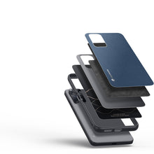 Заредете изображение във визуализатора на галерията – Dux Ducis Fino case cover covered with nylon material for Xiaomi Redmi Note 11 Pro 5G / 11 Pro blue - TopMag
