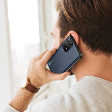 Заредете изображение във визуализатора на галерията – Dux Ducis Fino case cover covered with nylon material for Xiaomi Redmi Note 11 Pro 5G / 11 Pro blue - TopMag
