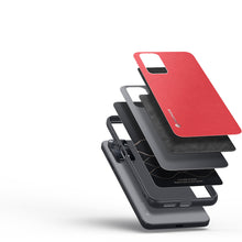 Заредете изображение във визуализатора на галерията – Dux Ducis Fino case cover covered with nylon material for Xiaomi Redmi Note 11 Pro 5G / 11 Pro red - TopMag
