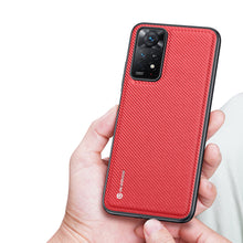 Заредете изображение във визуализатора на галерията – Dux Ducis Fino case cover covered with nylon material for Xiaomi Redmi Note 11 Pro 5G / 11 Pro red - TopMag
