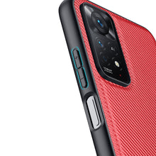 Заредете изображение във визуализатора на галерията – Dux Ducis Fino case cover covered with nylon material for Xiaomi Redmi Note 11 Pro 5G / 11 Pro red - TopMag
