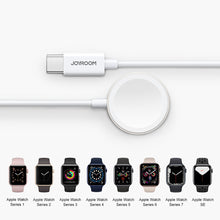 Заредете изображение във визуализатора на галерията – Joyroom cable with induction charger for Apple Watch 1.2m white (S-IW004) - TopMag
