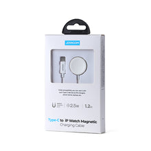Заредете изображение във визуализатора на галерията – Joyroom cable with induction charger for Apple Watch 1.2m white (S-IW004) - TopMag
