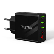 Заредете изображение във визуализатора на галерията – Choetech charger 3x USB Type A 5V / 3A black (C0027-black) - TopMag
