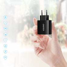 Заредете изображение във визуализатора на галерията – Choetech charger 3x USB Type A 5V / 3A black (C0027-black) - TopMag
