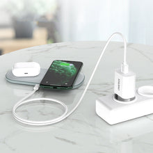 Заредете изображение във визуализатора на галерията – Choetech Q5003 USB wall charger Type A QC 3.0 white (Q5003-white) - TopMag
