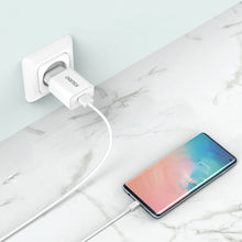 Заредете изображение във визуализатора на галерията – Choetech Q5003 USB wall charger Type A QC 3.0 white (Q5003-white) - TopMag
