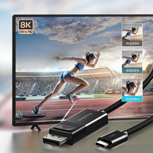 Заредете изображение във визуализатора на галерията – Choetech DisplayPort bidirectional cable - USB Type C 1.8m black (XCP-1803) - TopMag
