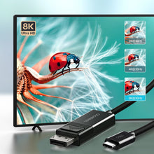 Заредете изображение във визуализатора на галерията – Choetech DisplayPort bidirectional cable - USB Type C 1.8m black (XCP-1803) - TopMag
