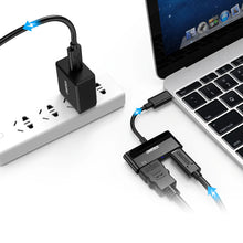 Заредете изображение във визуализатора на галерията – Choetech HUB-M03 plug adapter USB Type C - HDMI + USB-C Power Delivery black (HUB-M03) - TopMag

