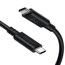 Заредете изображение във визуализатора на галерията – Choetech cable USB-C - USB-C USB 4 Gen3 100W 40Gbps / 8K 0.8m black (XCC-1028) - TopMag
