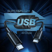 Заредете изображение във визуализатора на галерията – Choetech cable USB-C - USB-C USB 4 Gen3 100W 40Gbps / 8K 0.8m black (XCC-1028) - TopMag
