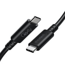 Заредете изображение във визуализатора на галерията – Choetech cable USB-C - USB-C USB 4 Gen3 100W 40Gbps / 8K 0.8m black (XCC-1028) - TopMag
