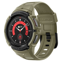 Заредете изображение във визуализатора на галерията – SPIGEN Rugged Armor ”PRO” for SAMSUNG WATCH 5 PRO (45 MM) vintage khaki
